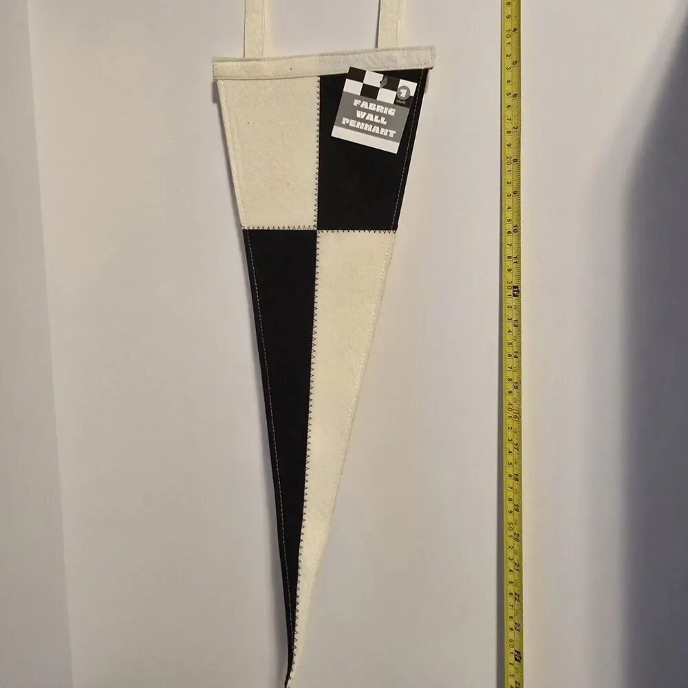 Pack of 12 Fabric Wall Pennant Flags Tapered for Doors & Walls